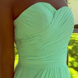 Custom Teal prom dress